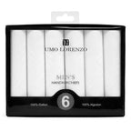 Classic White Cotton Handkerchief Gift Set (6-Pack)