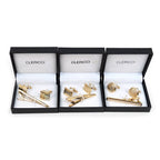 Executive Cufflink and Tie Bar Set with Gift Box