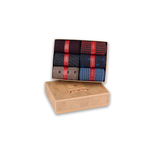 The Savile Six Bamboo Dress Socks