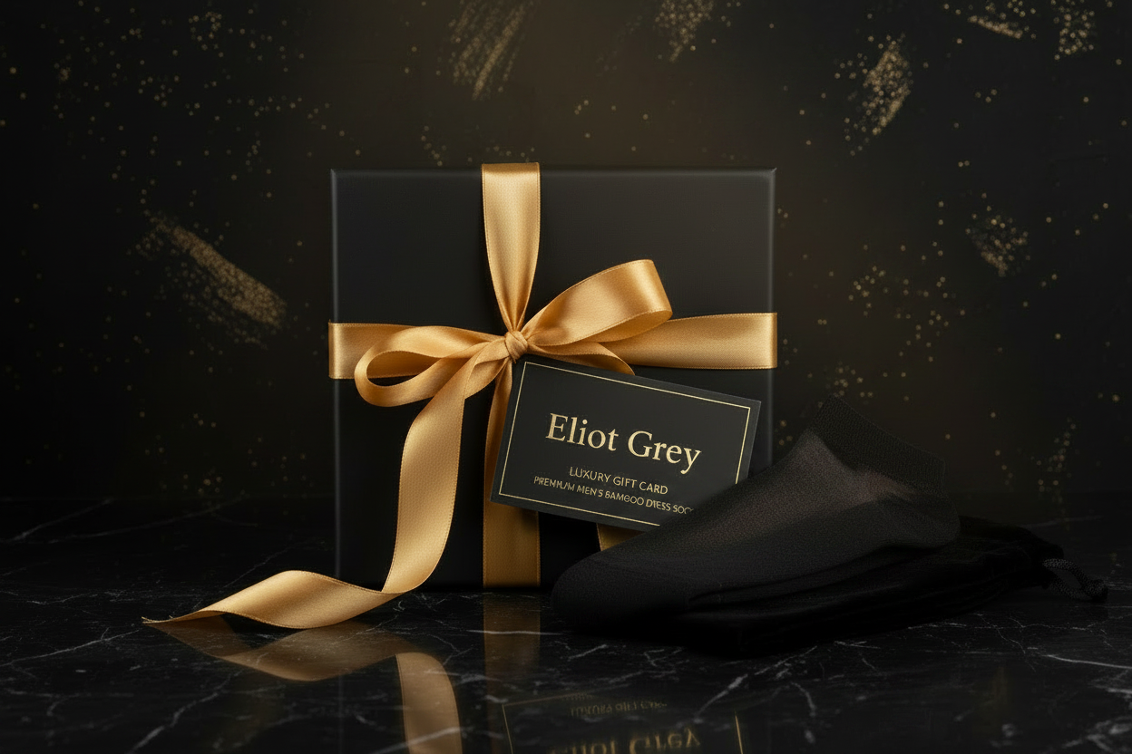 Eliot Grey Gift Card with Sock